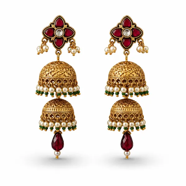 Red_Brass_&_Copper_Earrings_For_Women