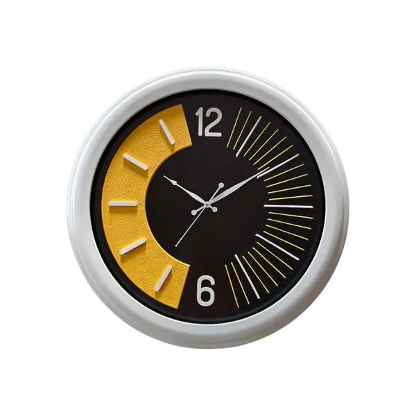 Black_Handmade_Wooden_Wall_Clock_With_Dome_Glass