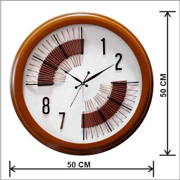 White_Handmade_Wooden_Wall_Clock_With_Dome_Glass