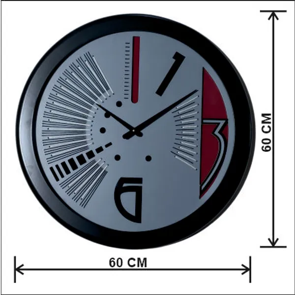 Grey_Handmade_Wooden_Wall_Clock_With_Flat_Glass