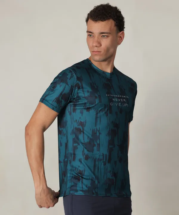 Blue_Men_Solid_Slim_Fit_Crew_Neck_Printed_T-shirt