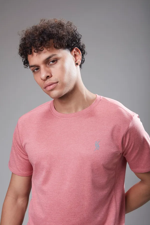 Pink_Solid_Slim_Fit_Crew_Neck_T-Shirt_For_Men