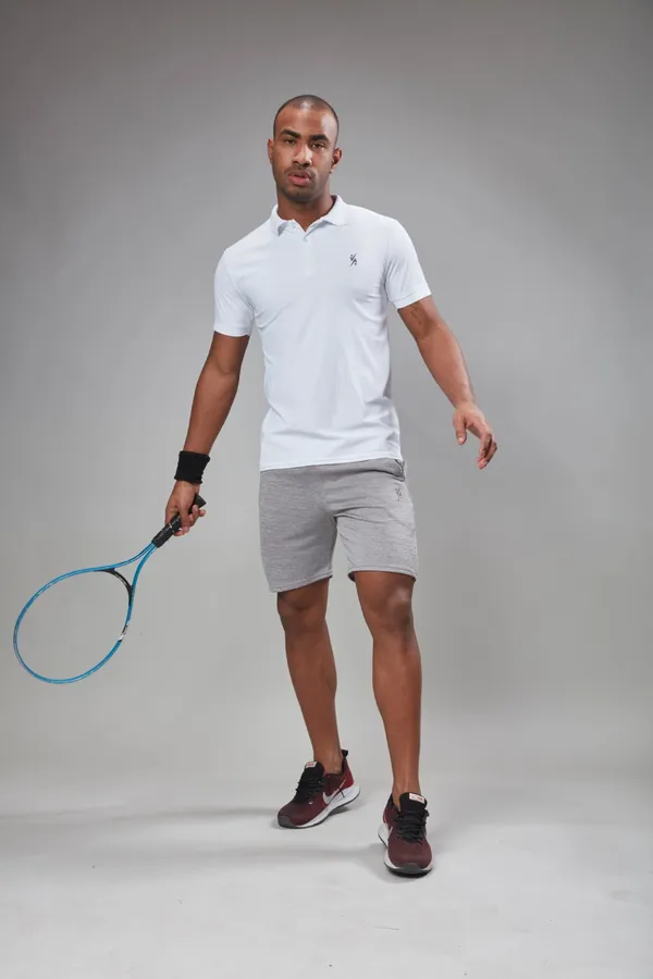 White_Solid_Slim_Fit_Polo_T-Shirt_For_Men