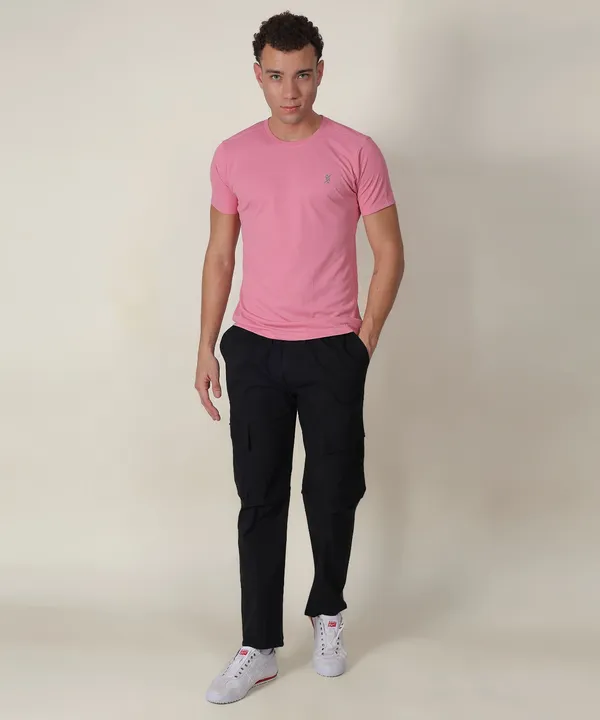 Pink_Solid_Slim_Fit_Round_Neck_T-Shirt_For_Men