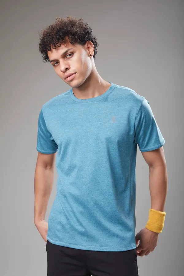 Sky_Blue_Solid_Slim_Fit_Round_Neck_T-Shirt_For_Men