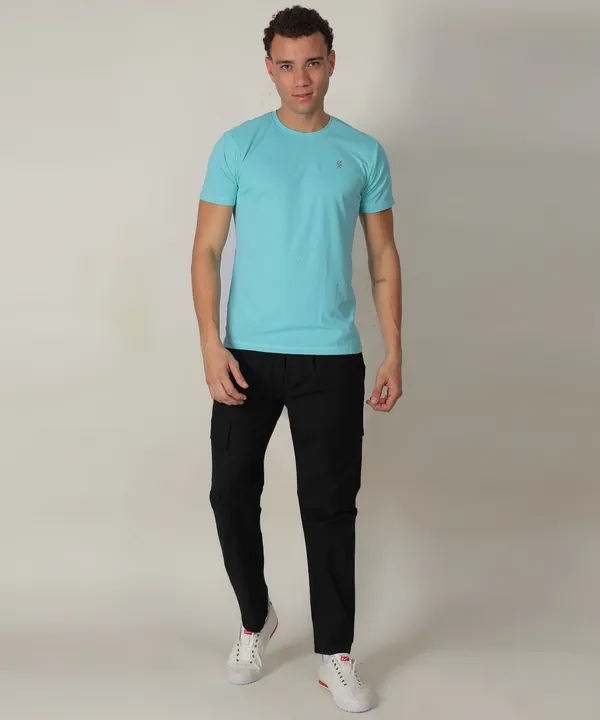 Sky_Blue_Solid_Slim_Fit_Crew_Neck_T-Shirt_For_Men