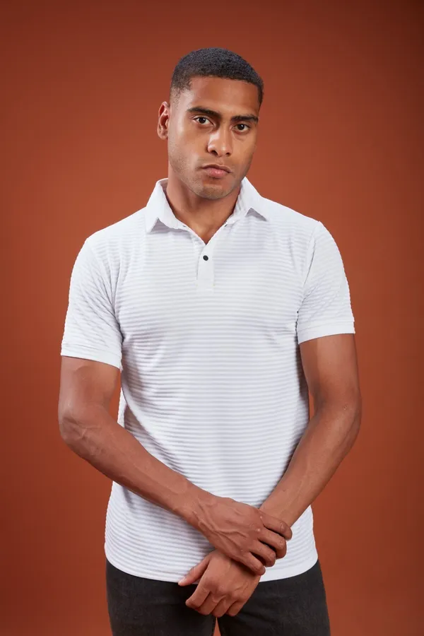 Men_Solid_Slim_Polo_Neck_T-shirt_White