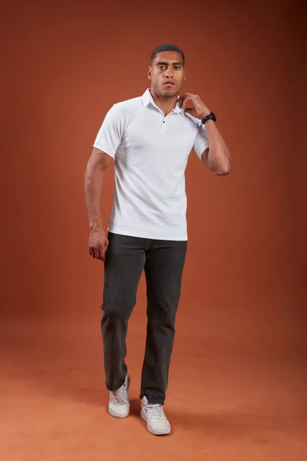 Men_Solid_Slim_Polo_Neck_T-shirt_White