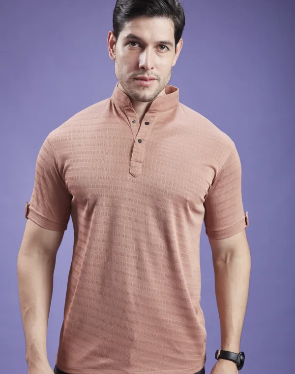 Men_Solid_Slim_Polo_Neck_T-shirt_peach