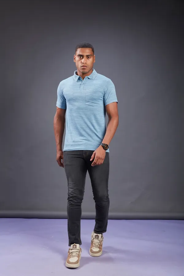 Men__Solid__Slim_Polo_Neck_T-shirt_Sky_Blue