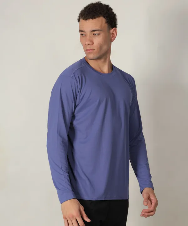 Blue_Solid_Slim_Fit_Crew_Neck_T-Shirt_For_Men