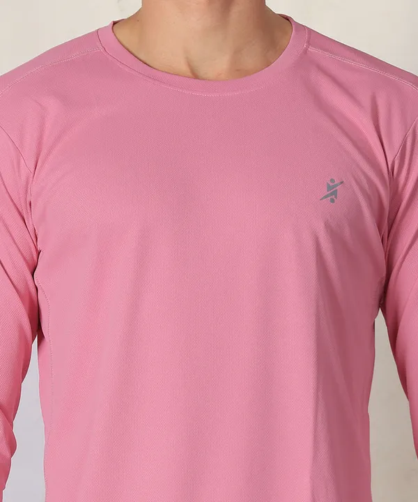 Pink_Solid_Slim_Fit_Crew_Neck_T-Shirt_For_Men