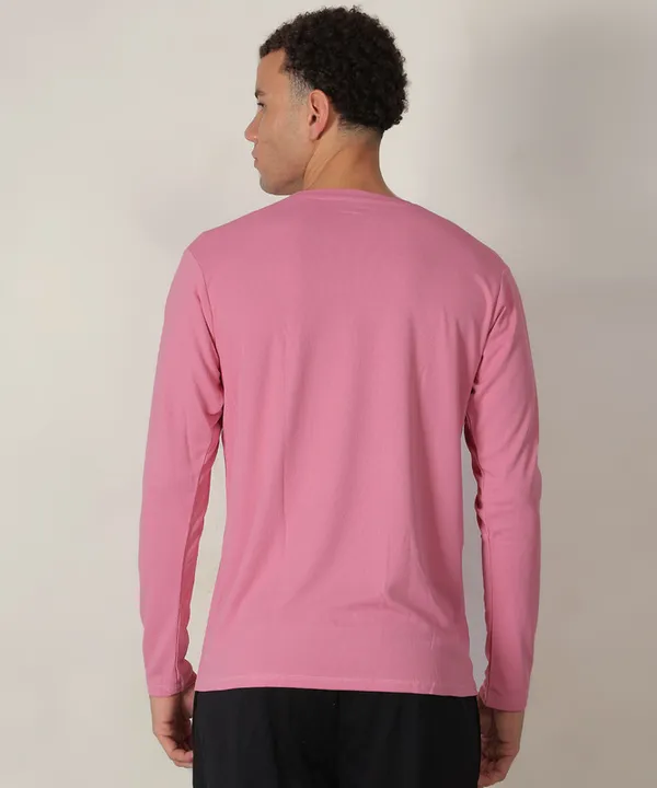 Pink_Solid_Slim_Fit_Crew_Neck_T-Shirt_For_Men