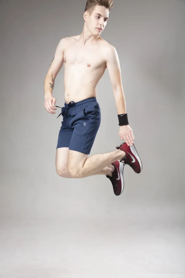 Dark_Blue_Solid_Shorts_Slim_Fit_Sports_For_Men