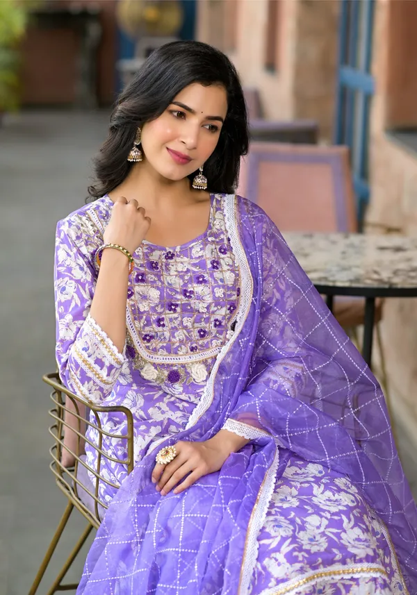 Purple_Cotton_Premium_And_Elegant_Kurta_Sets_For_Women