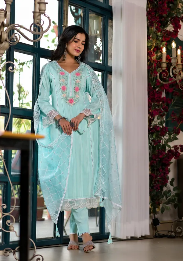 Sea_Green_Cotton_Premium_And_Elegant_Kurta_Sets_For_Women