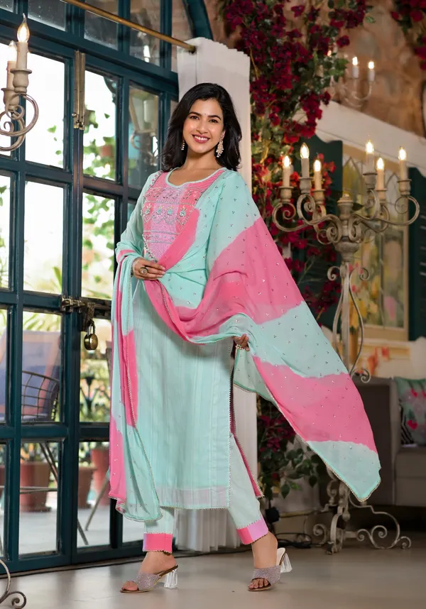 Sea_Green_Cotton_Premium_And_Elegant_Kurta_Sets_For_Women