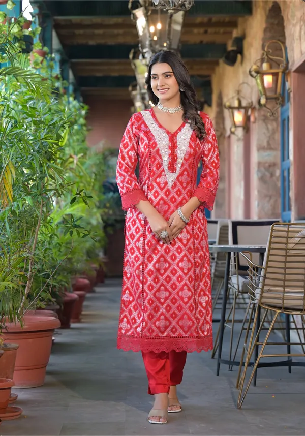 Red_Cotton_Premium_And_Elegant_Kurta_Sets_For_Women