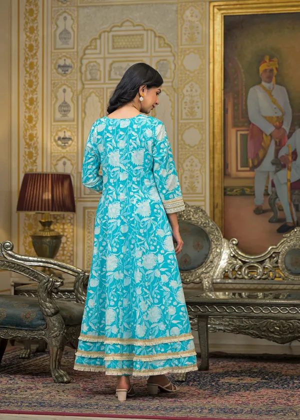 Turquoise_Blue_Cotton_Premium_And_Elegant_Kurta_Sets_For_Women
