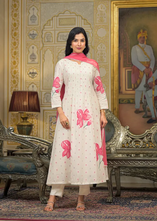 Pink_Cotton_Premium_And_Elegant_Kurta_Sets_For_Women