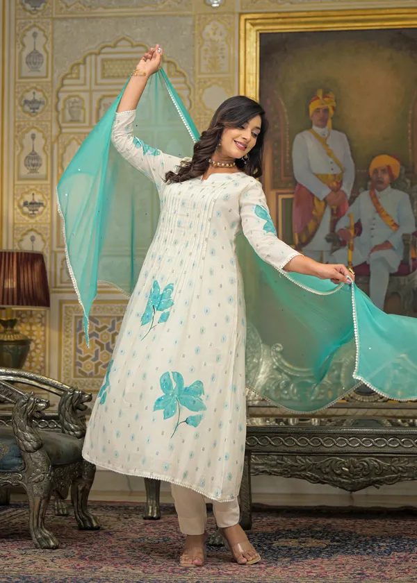 Sea_Green_Cotton_Premium_And_Elegant_Kurta_Sets_For_Women