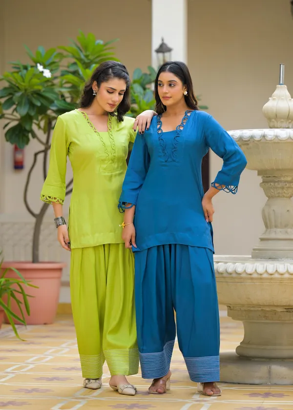 Lime_Green_Cotton_Premium_And_Elegant_Kurta_Sets_For_Women