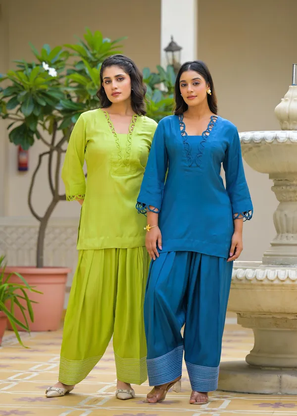Lime_Green_Cotton_Premium_And_Elegant_Kurta_Sets_For_Women