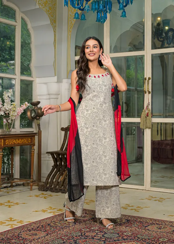 Beige_Cotton_Premium_And_Elegant_Kurta_Sets_For_Women