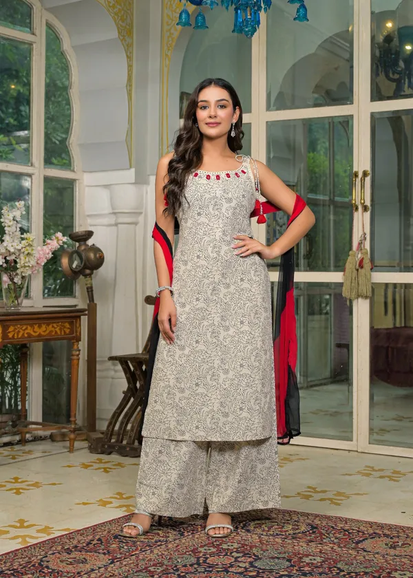 Beige_Cotton_Premium_And_Elegant_Kurta_Sets_For_Women