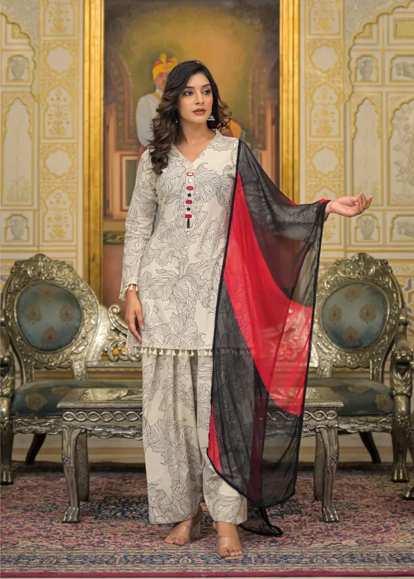 Beige_Cotton_Premium_And_Elegant_Kurta_Sets_For_Women