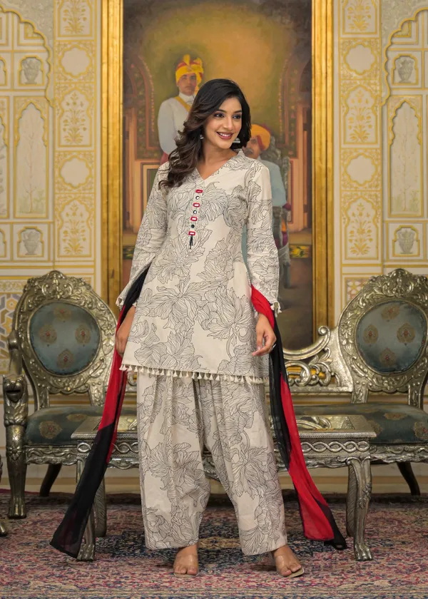Beige_Cotton_Premium_And_Elegant_Kurta_Sets_For_Women