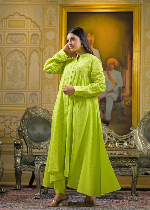 SKY_BLUE_SILK_Cotton_Premium_And_Elegant_Kurta_Sets_For_Women