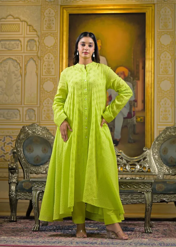 SKY_BLUE_SILK_Cotton_Premium_And_Elegant_Kurta_Sets_For_Women