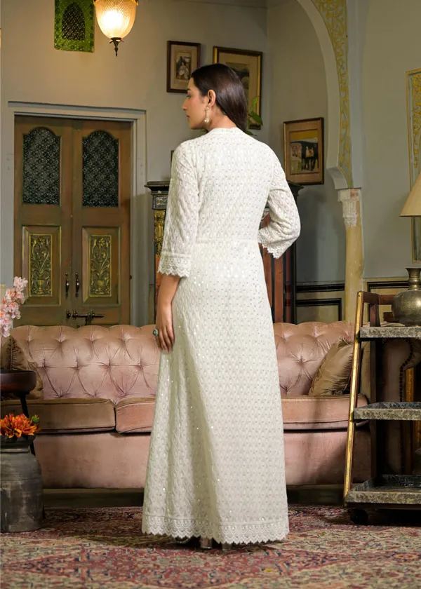 White_Georgette_Premium_And_Elegant_Kurta_Sets_For_Women