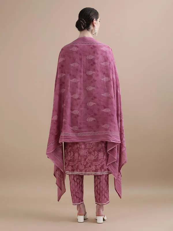 Purple_Jaipur_Kurti_Pure_Cotton_Floral_Flared_Gotta_Patti_Sawar_Suit_Sets_With_Dupatta