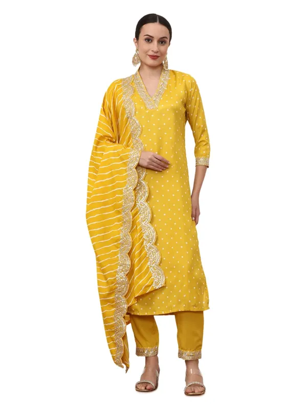 Mustard_Jaipur_Kurti_Embroidered_Ethnic_Motifs_Kurta_Sets_With_Dupatta