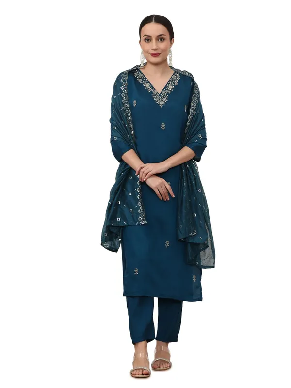 Navy_Blue_Jaipur_Kurti_Embroidered_Ethnic_Motifs_Kurta_Sets_With_Dupatta