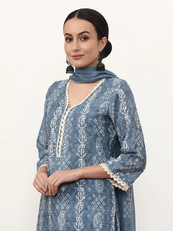 Blue_Jaipur_Kurti_Embroidered_Linen_Floral_Kurta_Sets_With_Dupatta