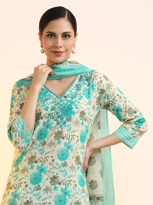 Sky_Blue_Jaipur_Kurti_Embroidered_Pure_Cotton_Floral_Kurta_Sets_With_Dupatta
