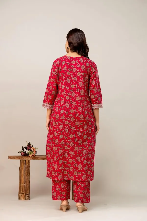 Pink_Pure_Cotton_Printed_With_Handwork_Kurta_With_Pants_And_Dupatta_Set