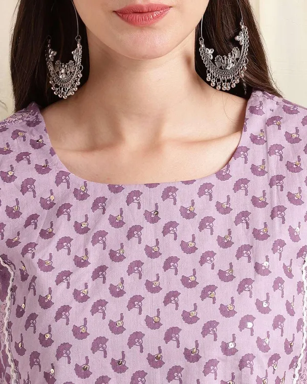 Purple_Women_Printed_Cotton_Straight_Kurta_And_Palazzo_With_Dupatta