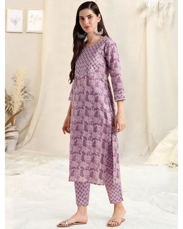 Purple_Women_Printed_Cotton_Straight_Kurta_And_Palazzo_With_Dupatta