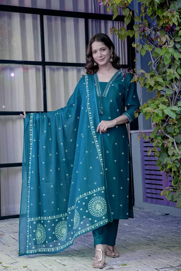Blue_Pure_Cotton_Printed_Straight_Kurta_Set_With_Palazzo_Pants_And_Dupatta