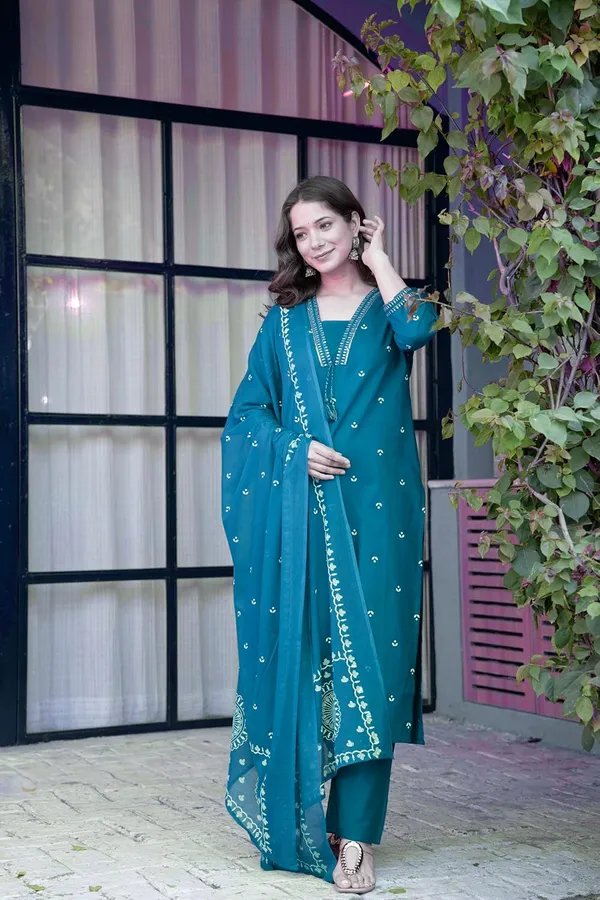 Blue_Pure_Cotton_Printed_Straight_Kurta_Set_With_Palazzo_Pants_And_Dupatta