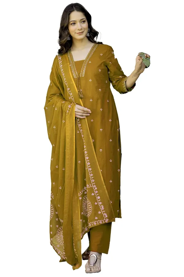 Yellow_Pure_Cotton_Printed_Straight_Kurta_Set_With_Palazzo_Pants_And_Dupatta