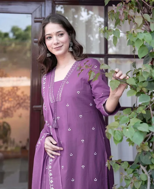 Purple_Pure_Cotton_Printed_Straight_Kurta_Set_With_Palazzo_Pants_And_Dupatta