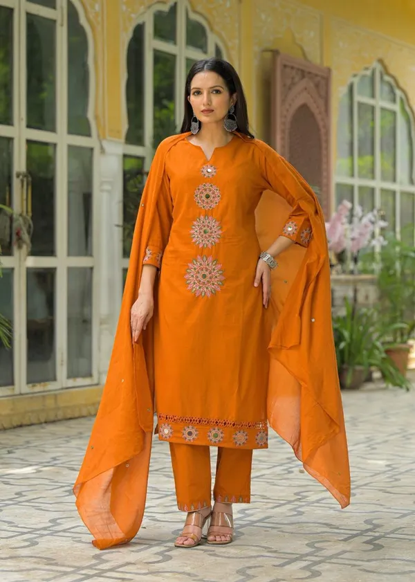Festive_Orange_Elegance_Kurta_Set_with_Dupatta