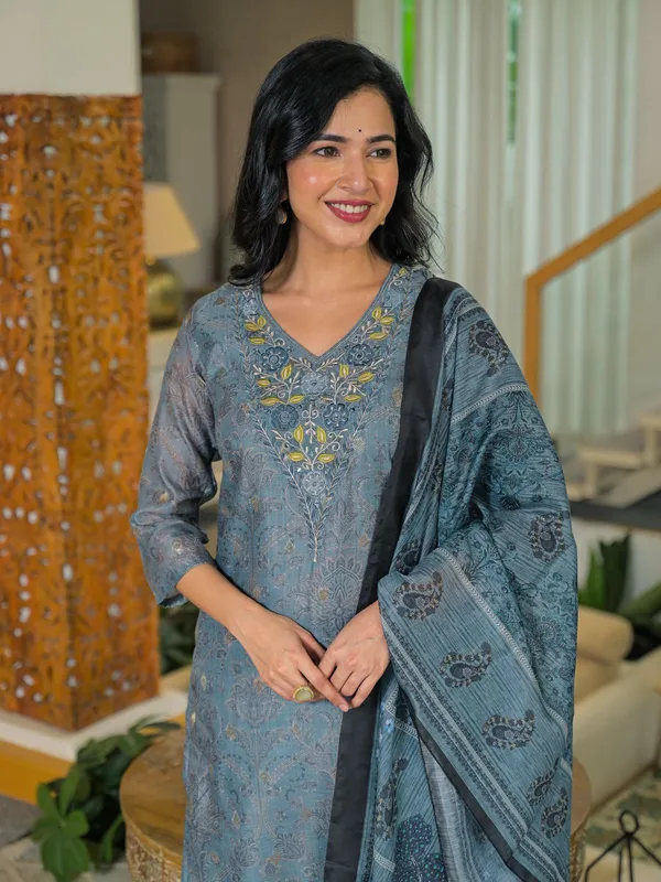 Blue_Jaipuri_Elegant_Blue_Printed_Kurta_Set_With_Dupatta_Ethnic_Wear_For_Women