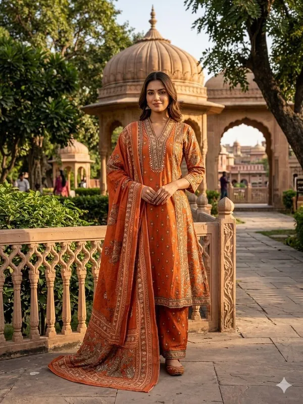Radiant_Rust_Orange_Ethnic_Wear_for_Special_Occasions