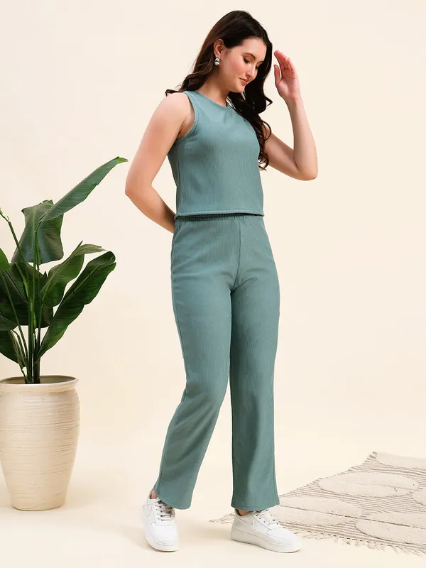 Green_Premium_Poly_Blend_Co-Ord_Set_For_Women_Adults
